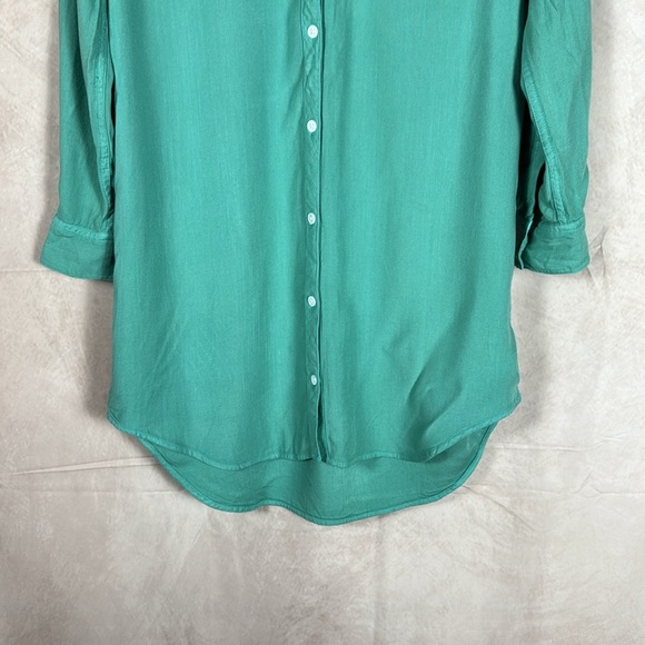 Rails Sawyer Shirt Dress in Basil Womens XS Full Button Down Casual Soft Comfy - Picture 4 of 9